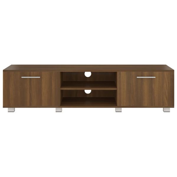 vidaXL Tv-meubel 140x40x35 cm bewerkt hout bruin eikenkleur