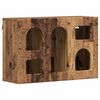 vidaXL Hangkast met plank ELST Oud hout 60 x 20 x 40 cm Bewerkt hout