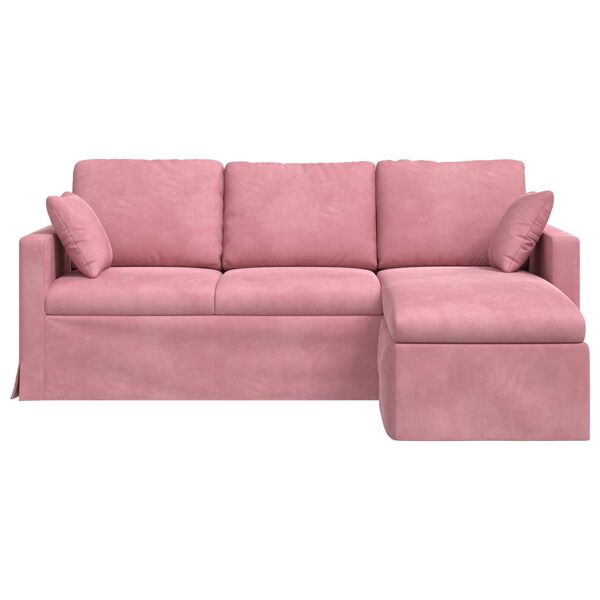 vidaXL Bank Roze Totale afmetingen: 198 x 134 x 80 cm (B x D x H)