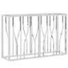 vidaXL Wandtafel 110x30x70 cm roestvrij staal en glas