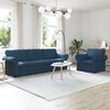 vidaXL Bank 2 pcs Blauw