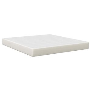 vidaXL Bedmatras met matras Cr&egrave;me 180 x 200 cm Stof