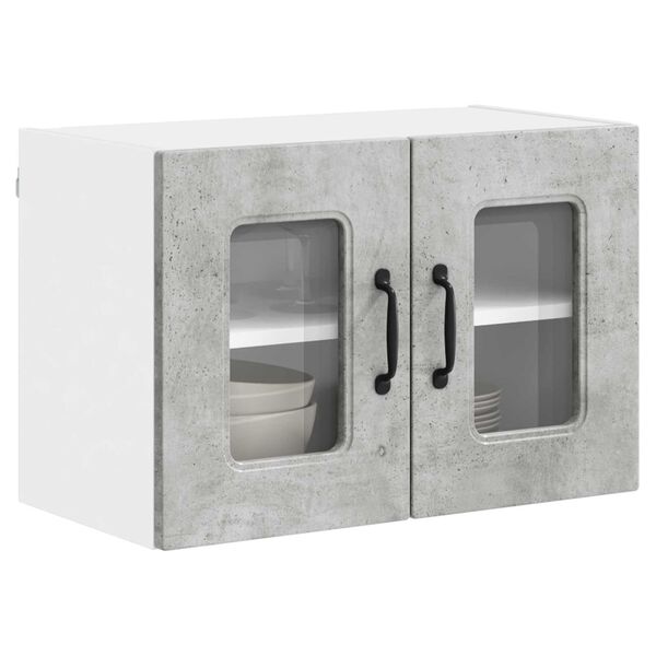 vidaXL Keukenkast met opslag Kalmar 2 pcs Beton Grijs 60 x 31 x 40 cm