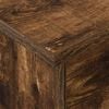 vidaXL Nachtkastje Gerookt eiken 40,5 x 40 x 48 cm Bewerkt hout