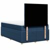 vidaXL Boxspring met matras stof blauw 120x200 cm