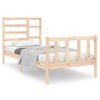 vidaXL Bedframe massief hout 90x190 cm