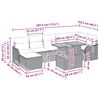 vidaXL Tuin Sofa Set met opslag 8 pcs Grijs Poly riet