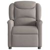 vidaXL Fauteuil verstelbaar stof taupe