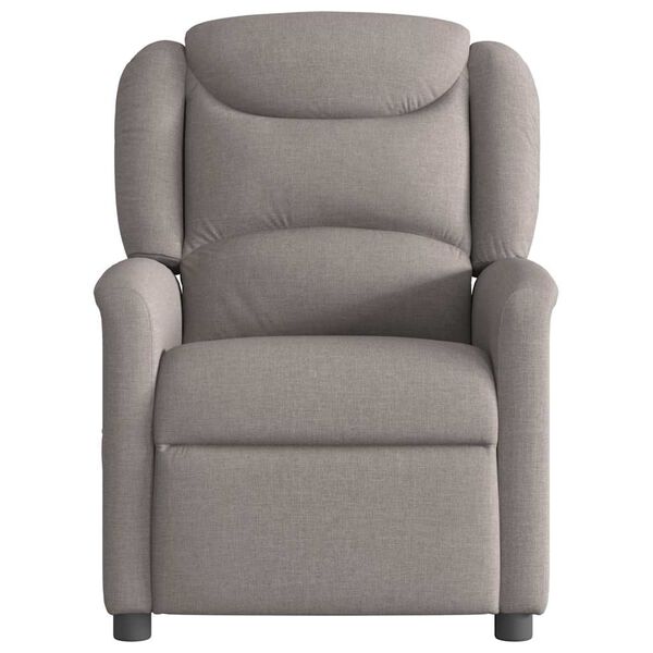 vidaXL Fauteuil verstelbaar stof taupe