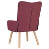 vidaXL Fauteuil Wijnrood 63 x 67 x 94 cm Stof en multiplex