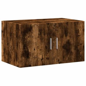 vidaXL Wandkast 70x42,5x40 cm bewerkt hout gerookt eikenkleurig