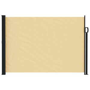 vidaXL Uittrekbaar Zijscherm 500 x 120 cm Polyester Rechthoekig Zand