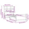 vidaXL Bed met boekenkast zonder matras grenenhout wit 90x200 cm