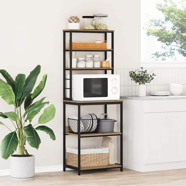 vidaXL Keukenplank Artisan Eiken 60 x 40 x 168 cm Bewerkt hout