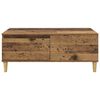 vidaXL Salontafel met lade Oud Hout 90 x 50 x 35 cm Bewerkt hout