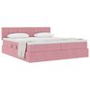 vidaXL Opslag bed met matras met hoofdeinde Roze 90 x 200 cm