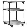 vidaXL Printerkastje 3-laags 43x48x64 cm bewerkt hout grijs sonoma