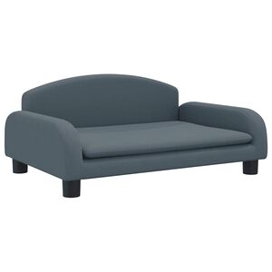 vidaXL Hondenmand 70x45x30 cm stof donkergrijs