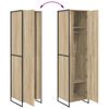 vidaXL Warderobe met opslag 2 pcs Sonoma 50 x 50 x 200 cm Bewerkt hout