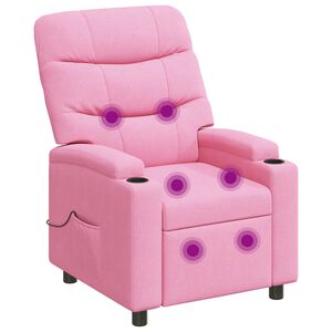 vidaXL Massage-relaxstoel Roze 75 x 93 x 102 cm Stof