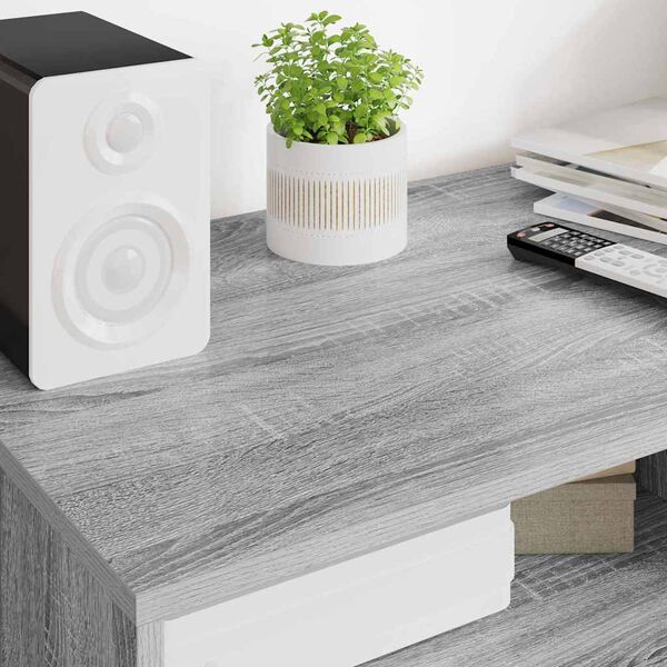 vidaXL TV-kast met lade Grijs Sonoma 100 x 48 x 43 cm Bewerkt hout