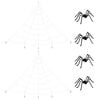 vidaXL Halloween spindecoratie met webben 4 st Zwart en wit 150 cm