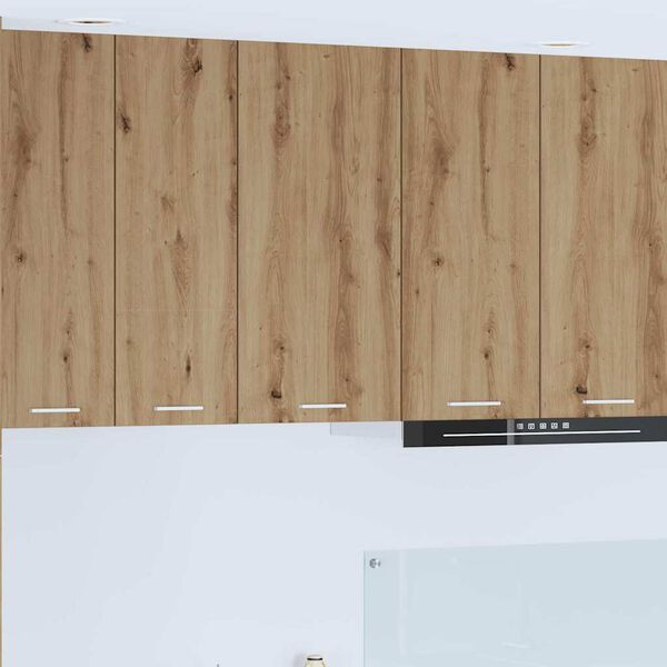 vidaXL Hangkast Ambachtelijke Eik en Wit 40 x 31 x 80 cm Bewerkt hout