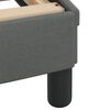 vidaXL Bedframe zonder matras "Hvar" stof donkergrijs 140x190 cm