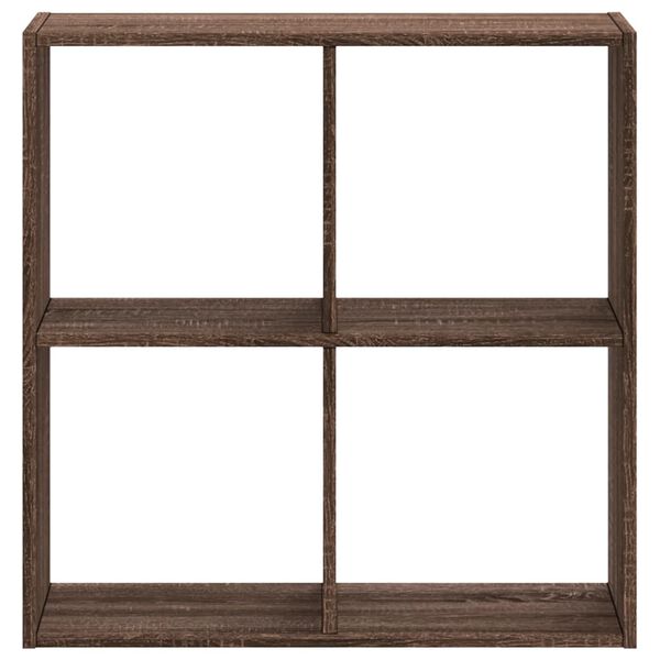 vidaXL Boekenkast 68,5x32x68,5 cm bewerkt hout bruin eikenkleur