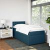 vidaXL Boxspring met matras fluweel blauw 80x200 cm
