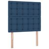 vidaXL Opbergbed met LED met matras Blauw 100 x 200 cm Polyester