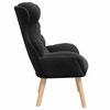 vidaXL Fauteuil Zwart 69 x 74 x 93 cm Sherpa Stof