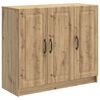 vidaXL Dressoir Artisanaal eiken 89 x 34,5 x 77 cm Bewerkt hout