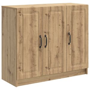 vidaXL Dressoir Artisanaal eiken 89 x 34,5 x 77 cm Bewerkt hout