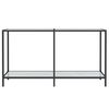 vidaXL Wandtafel 140x35x75,5 cm gehard glas wit