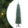 vidaXL Kunstkerstboom Groen 180 cm PVC en Staal en Kunststof