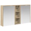 vidaXL Badkamerkastenset 3 st 106 x 16 x 62,5 cm Bewerkt hout