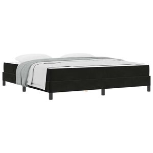 vidaXL Boxspringbed met matras Zwart 180 x 200 cm Stof