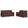 vidaXL Bankstel 2 pcs Bruin Kunstleer