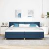 vidaXL Boxspringbed met matras met hoofdeinde Blauw 200 x 200 cm Stof