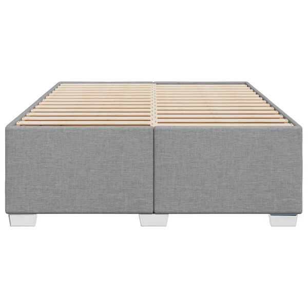 vidaXL Bedframe zonder matras stof lichtgrijs 160x200 cm