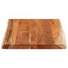 vidaXL Tafelblad rechthoekig natuurlijke rand 70x60x3,8 cm acaciahout