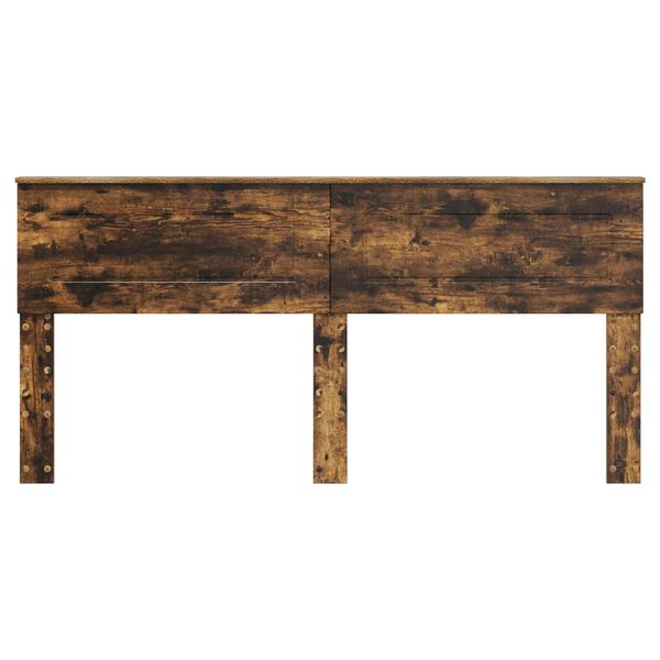 vidaXL Hoofdbord Gerookt eiken 200 cm Bewerkt hout