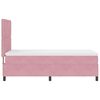 vidaXL Boxspringbed met matras met hoofdeinde Roze 100 x 200 cm Stof
