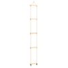 vidaXL Touwladder 30x168 cm massief hout en PE