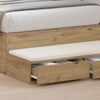 vidaXL Bedlades Artisan Eiken 75 x 36,5 x 16,5 cm Bewerkt hout