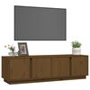 vidaXL Tv-meubel 140x40x40 cm massief grenenhout honingbruin