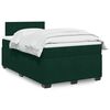 vidaXL Boxspring met matras fluweel donkergroen 120x190 cm