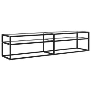 vidaXL Tv-meubel 180x40x40,5 cm gehard glas transparant