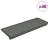 vidaXL Trapmatten 30 st 65x21x4 cm Donkergroen Rechthoekige Rand
